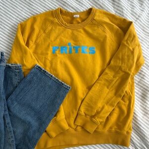Clare V. Frites Mustard Yellow Sweatshirt *sold out